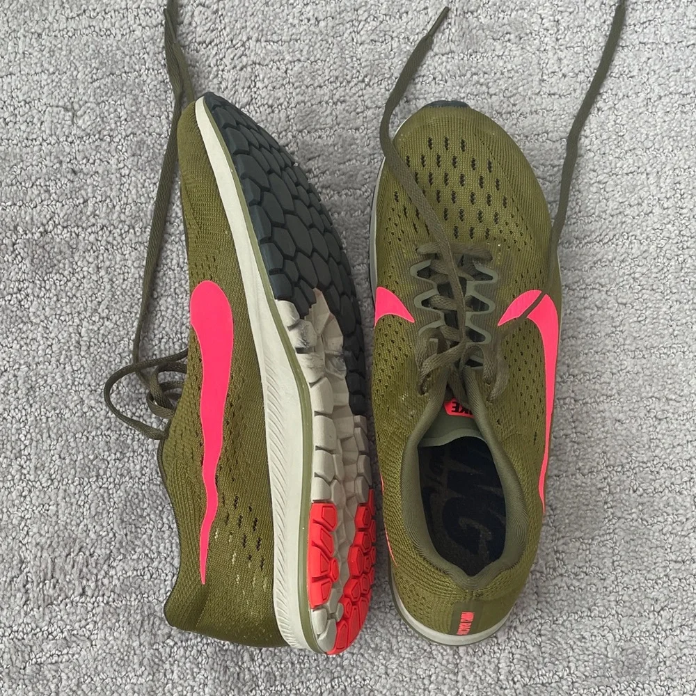 Nike Zoom Streak 6 in Olive/Pink Women’s 8.5 - Picture 1 of 9